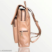 VORIYO Backpack for Girls Women Casual Soft PU Leather Shoulder Bags Pithu Bag (Brown)