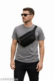 Premium Unisex Black Waist Bag