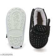 Unisex-Baby's Black Modern Shoes