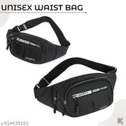 VALIJA Waist Bag for Men Women Grey | Travel Handy Hiking Running Pouch with Zipper | Adjustable Strap Fanny Pack for Documents Card Phone Earphone