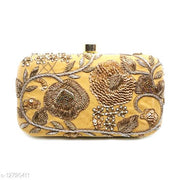 Zari Embroidery Women's Clutch for Wedding and parties