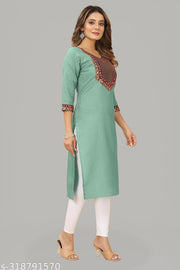 stylelist kurti with embroidered work