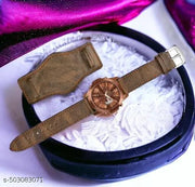 Two-in-one detachable bracelet strap day & date watch for Men | watch for Boys (Brown)