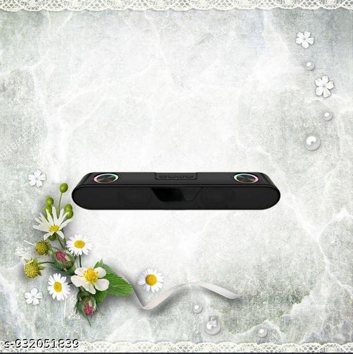 Portable Bluetooth Speaker, 16 Watts, Upto 8h Backup, Dual Drivers + Dual Passive Radiators, Call Function, Bluetooth v5.3 | USB | mSD| AUX, TWS, RGB LED