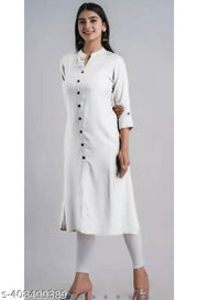 MANDARIAN COLLAR POCKET KURTI FOR WOMAN