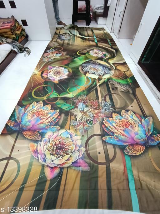 P D Silk Mills Women's DIGITAL Printed saree with Blouse Piece PARTY WEAR
