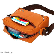ZERRISH Men’s Sling Bag | Stylish Crossbody Shoulder Bag for Men | Office, Travel & Daily Use | Tan