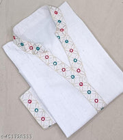Branded White Collar Design Kurti Only