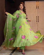 Georgette Digital Printed Kurti With Dupatta
