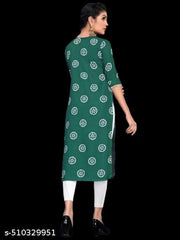 Women Printed Crepe Kurti (Combo Of 6)