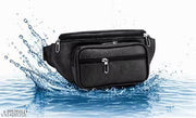 Premium Leather Waist Bag for Men & Women | Travel Money Belt with Mobile, Card, Passport & Document Storage | Adjustable Waist Pack | Crossbody Fanny Pack for Daily Use