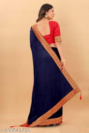 ETHNIC FANCY SAREES WITH JACQUARDJ  BLOUSE FOR WOMEN AND GIRLS
