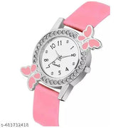 NEW ATTRACTIVE MULTICOLOR BF DESIGN WATCH & 2 BRACELET COMBO FOR GIRLS & WOMEN