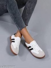 Layasa New Flat Women's Stylish Casual Sports Sneakers | Walking Snekers Shoes | Partywear Sneakers | Running Sneakers For Women's and Girl