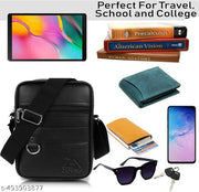 ZOVIRA Premium Crossbody Sling Bag for Men – Stylish, Durable, and Practical for Travel, Work, and Everyday Use – Adjustable Strap, Multiple Pockets, Lightweight Design Pack of 1 (BLACK)