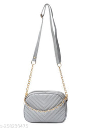 Chain Handle Sling Bag For Girls