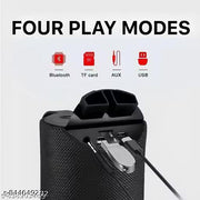 T-113 Pro Type-c Charging Portable wireless Mini Small Bluetooth Travel speaker with clear stereo audio sound & balanced bass 9 (Black,Blue or red color according to stock avaialble)