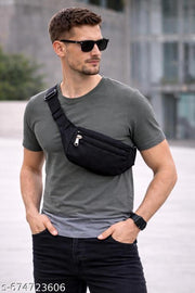 Premium Unisex Black Waist Bag