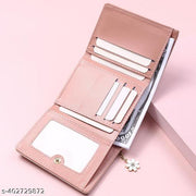 Alexvyan Off White Hello Small Tri-Fold Women's Purse Wallet Card Organizer Female Hand Purse Clutch Women/Ladies/Girls Wallets 5 Card Holder 1 Long & 1 Small Pocket