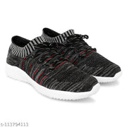 Fancy #Black #Synthetic Sports Shoes For Men