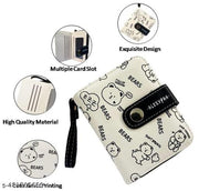 Alexvyan Compact Bears Tri-fold Wallet PU Leather, Women's Purse Wallet Organizer Female Hand Clutch Women/Ladies/Girls Wallets Credit Card Holder - Black