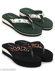 Two Soft Comfortable & Stylish Women's Daily Use Slipper/Flipflop for Women & Girls Combo of 2