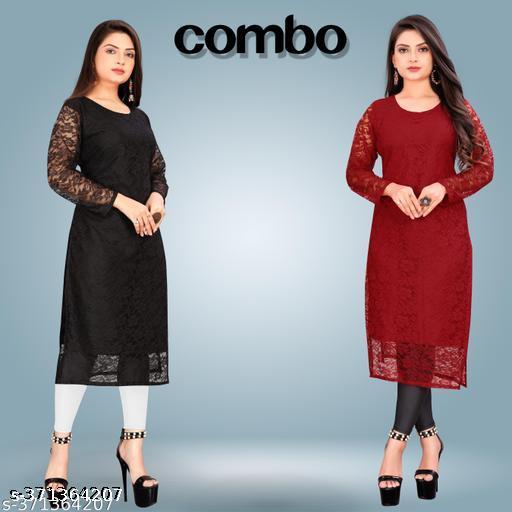 Combo Net Kurtis For Woman Girl  Under 299