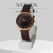 New Ethnic Solid Embossed Designer Leather Belt Analog Watches for Women Watches for Girls