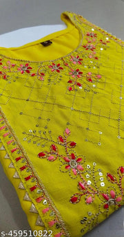 Women Cotton Fabric Kurti, Festival Wear Stylish Kurti Size -S, M, L, XL, XXL, 2XL