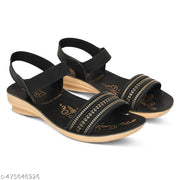 Hiyaga Fancy PU Slippers Flip-Flops for woman