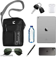 Premium Unisex Side Sling Bag for Daily Use & Travel | Durable Crossbody Shoulder Bag With Inner Pocket | Perfect for Mobile, Wallet, Passport & Essentials