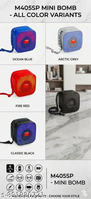 Ultra-Portable "Mini Bomb" Wireless Bluetooth Speaker – High Bass Sound, TWS Stereo Pairing, FM Radio & TF Card Support (Multiple Vibrant Colorss
