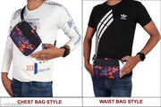 NICE PURSE Multicolor/White Waist Bag,Chest Bag,Fanny Bag,Fanny Pack Waist bag/Chest bag/Fanny Bag(5 Zipper)