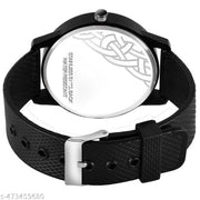 Rose Gold Case Designers Wrist Watches For Boy And Men Analog Watch - For Men Stylish Pu Strap Analog Wrist Watches For Boy And Men
