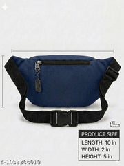 Blue Printed Bum Waist and Chest Bag For Men and Women