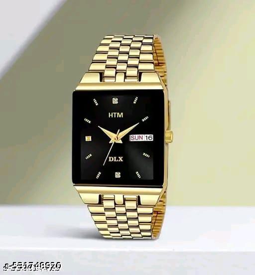 foreigner Analog Watch For Men| Golden Color Watch| Perfect Gift Option | With Stainless Steel Strap | Round Dial | Elegant Look| High-Quality & Water Resistant