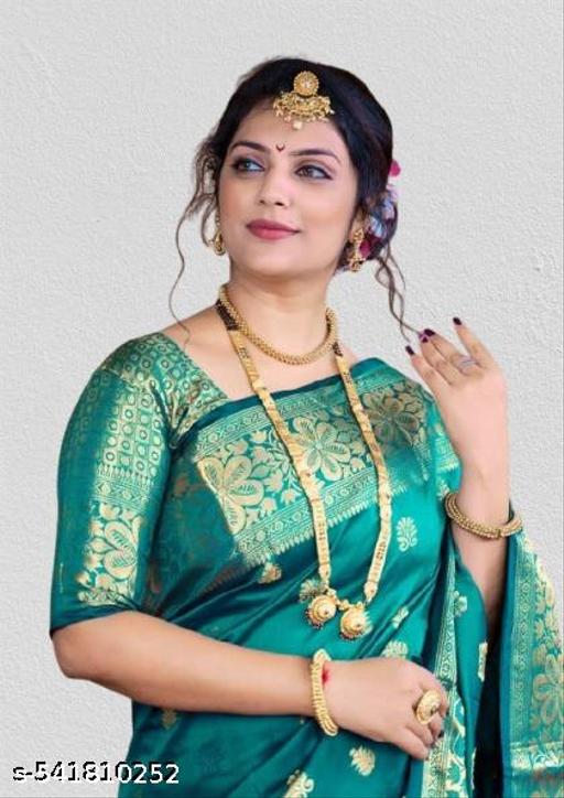 NF Staggering Banarasi Silk Saree With Smashing Blouse Piece..