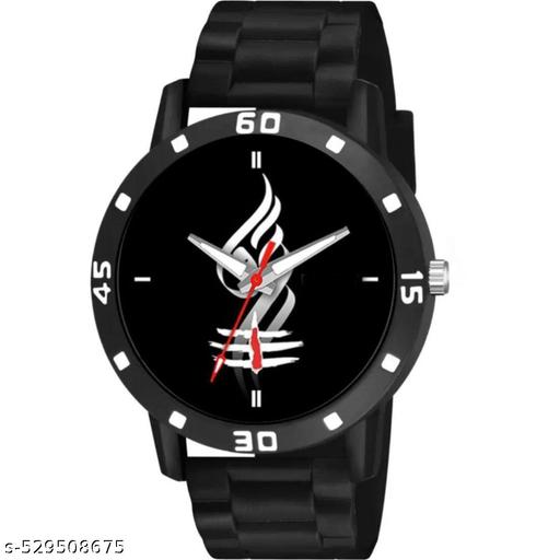 Yolako Men  Watch Shank Black Dial Bumpper Pu Black Belt Men and Boy Watch