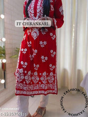 CHIKANAKARI WORK FOR ONLY KURTI