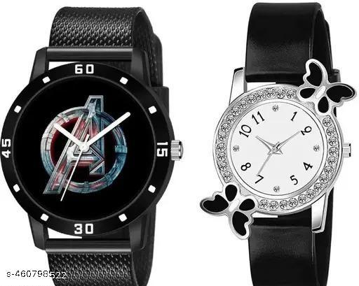 Couple Combo Watches Analog Watch - For Boys & Girls Couple Watches Combo for Men and Women