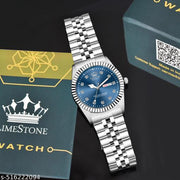 Legacy Series Stainless Steel Day and Date Functioning | Stylish Chain | Quartz Analog Watch for Boys/ Men
