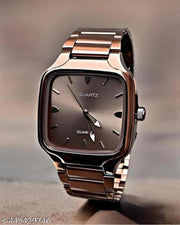 SHMOFY LUXRY PREMIUM LOOKING LUXURY SILVER DIAL STAINLESS STEEL CHAIN QUARTZ WATCH FOR MEN Analog Watch For Men