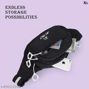 Black Men & Women Sling Bag - Medium Cross Body Messenger Sling Bag for Men & Women Messenger Bag