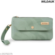 WILDAUK  Casual, Formal, Party Light Green Attractive & Printed Clutch