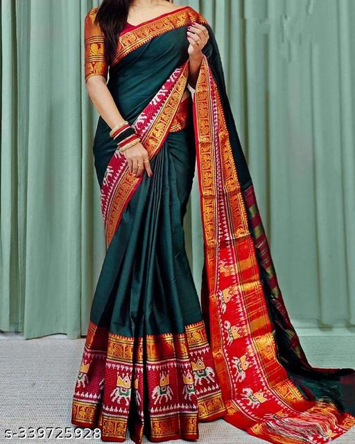 Pure Narayanpet Hand woven Merserised Cotton saree with rich border