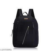 New Stylish Girls and Ladies  Backpack Handbags School/College/office and travels bags,  20 Ltr (Black)