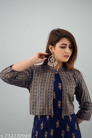 Rayon Anarkali kurta with jacket .