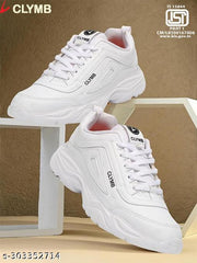 CLYMB Casual Sport for Men | Stylish Lace-Up Sneakers with Cushioned Insole | Comfortable Walking Shoes with Rounded Front Running shoes