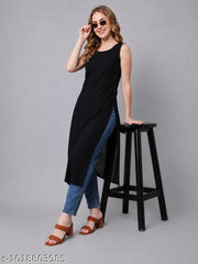 Straight Sleeveless Kurti for women
