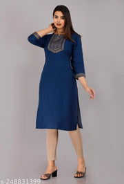 Kurtis & Kurtas - Teal Blue Color